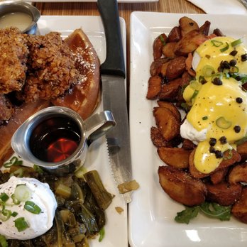 Yolks - Chicken and waffles, salmon benedict - Coffee & Tea Near Me - Vancouver, British Columbia