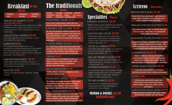 Menu photo 1 Arrieros Taqueria and Grill Lilburn, GA