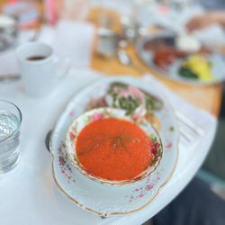 Nourish In The Harbour - Tomato bisque soup and sourdough tartine