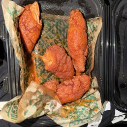 The picture features a 3 pc Crispy Tender combo The picture features a 3 pc Crispy Tender combo