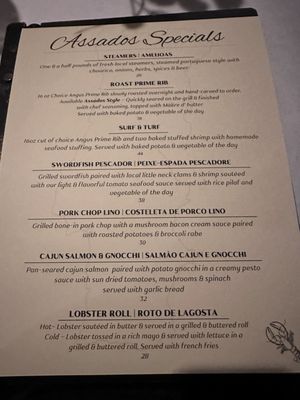 Menu photo 3 Assados Kitchen & Bar Harmony, RI
