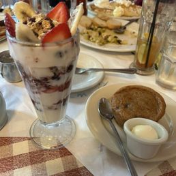 Awesome yogurt and muffin