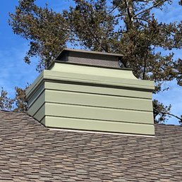 The Chimney cap was fabricated and installed by RS. The Chimney cap was fabricated and installed by RS.