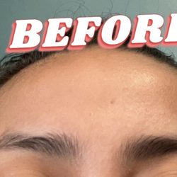 Creative Eyebrow Threading Salon - Before the threading session