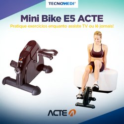 Tecnomedi Prudutos Médicos e Ortopédicos Saude Bem Estar - A Mini Bike foi desenvolvida com design moderno e prático. Com ela, você poderá fazer exercícios enquanto assiste TV ou lê seus jornais.