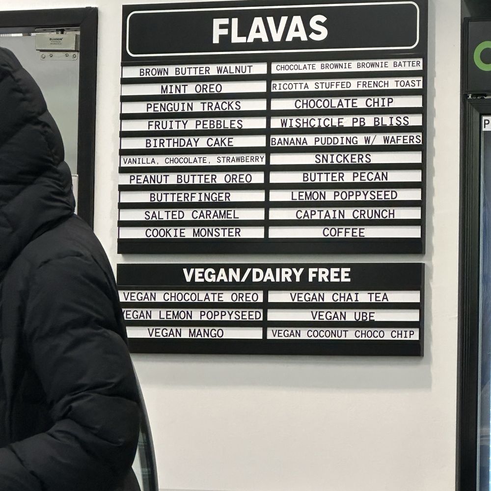 Always Ice Cream - Menu flavors as of April 8, 2025. - Ice Cream & Frozen Yogurt Near Me - Baltimore, Maryland