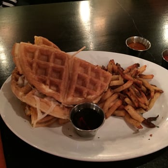 Crisp - Fried chicken and waffle sandwich. Amazing! - Italian Near Me - Houston, Texas Crisp - Fried chicken and waffle sandwich. Amazing! - Italian Near Me - Houston, Texas