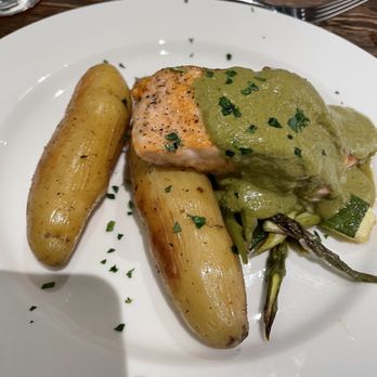 Angeline's - Salmon alla Pistachio* - Italian Near Me - Charlotte, North Carolina Angeline's - Salmon alla Pistachio* - Italian Near Me - Charlotte, North Carolina