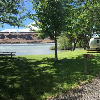 Peach Beach RV Park - View of our spot! Campsite 28. - Campgrounds Near Me - Goldendale, Washington