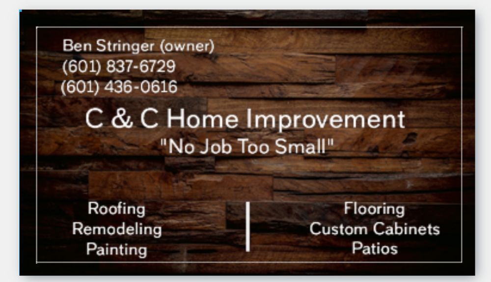 Slide of C&C Home Improvements