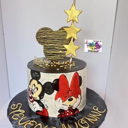 Twinkies Creations by MC - Mickey and Minnie Mouse cake