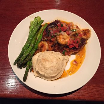 Red Lobster - Salmon New Orleans with grilled asparagus and smashed potatoes. - Seafood Near Me - Duluth, Georgia Red Lobster - Salmon New Orleans with grilled asparagus and smashed potatoes. - Seafood Near Me - Duluth, Georgia