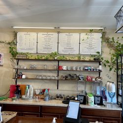 The Green Witch Cafe - Counter/menu