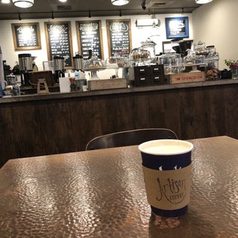 Artisan Coffee - A Latte With Almond Milk - Coffee & Tea Near Me - Akron, Ohio