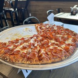 Pepperoni pizza.