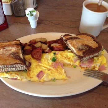 Deb's Diner - Denver omelette with American cheese... Yum! - Breakfast & Brunch Near Me - Salem, Massachusetts