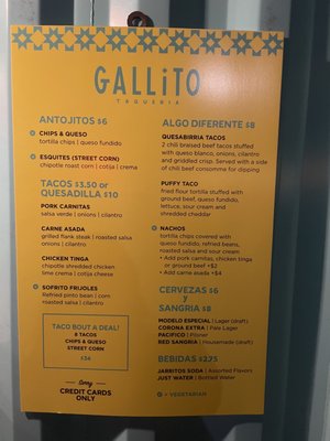 Menu photo 3 Gallito Taqueria Tampa, FL Menu photo 3 Gallito Taqueria Tampa, FL