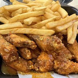 WNB Factory - Mild lemon pepper wings combo. 12 piece. $16.95 with taxes and all included.