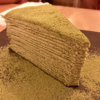 Prince Tea House - Matcha crepe cake - Desserts Near Me - Brooklyn, New York Prince Tea House - Matcha crepe cake - Desserts Near Me - Brooklyn, New York