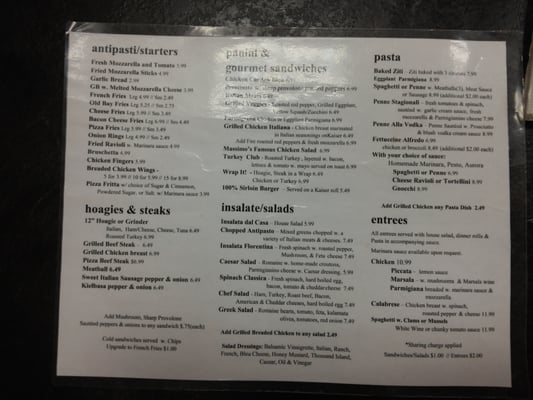 Menu photo 2 Massimo's Pizza Garnet Valley, PA