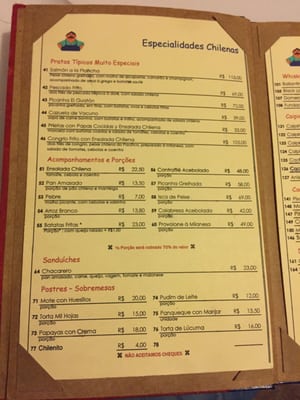 Menu photo 5 El Guatón Restaurante São Paulo, SP