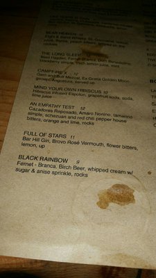 Menu photo 3 Forest Room 5 Denver, CO