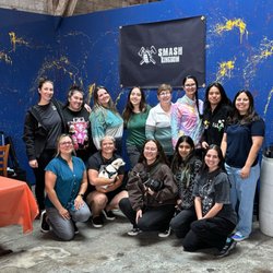 Smash Kingdom - Martinez Animal Hospital gang and their Zoetis Diagnostics support team pre-smash!