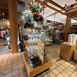 Colter Bay Village Gift Shop - Etched whiskey, wine and shot glasses, bar ware