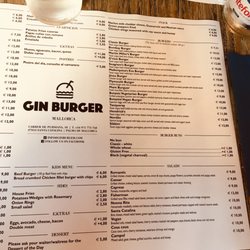 Gin - Menu (english page)