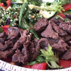 My Pita Wrap Mediterranean Grill - Tabuleh Salad with Beef Shawarma