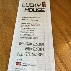 Lucky House - Menu