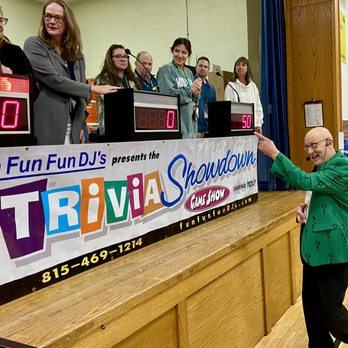 Fun Fun Fun DJs - YOU are correct. While the students like playing our Game Show, they LOVE the last round...teachers! Perfect for school assemblies. - DJs Near Me Fun Fun Fun DJs - YOU are correct. While the students like playing our Game Show, they LOVE the last round...teachers! Perfect for school assemblies. - DJs Near Me