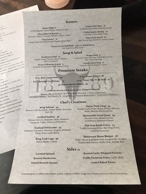 Menu photo 7 1889 Missoula, MT