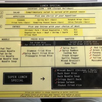 Kin'd - The lunch menu is a great deal and full of choices - Thai Near Me - Fresh Meadows, New York