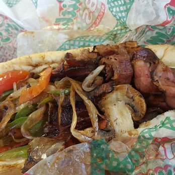 Jon Smith Subs - Pastrami Bomb with Mushrooms - Fast Food Near Me - Lake Worth, Florida Jon Smith Subs - Pastrami Bomb with Mushrooms - Fast Food Near Me - Lake Worth, Florida
