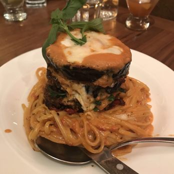 Pazza Notte - Eggplant Parmesan with linguine - Italian Near Me - New York, New York