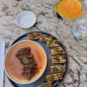 Earls Kitchen + Bar - Steak and Sushi (aburi salmon) - Cocktail Bars Near Me - Plano, Texas