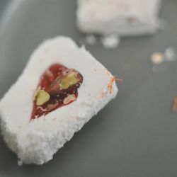 The Baklava - Pistachio with Pomegranate. Soft & chewy.