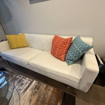 Hub Leather Repair - Couch after refurbishing - Furniture Reupholstery Near Me - Framingham, Massachusetts
