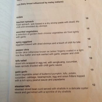 Blue Chillies - Menu - Curries and Sides - Malaysian Near Me - Fitzroy, VIC