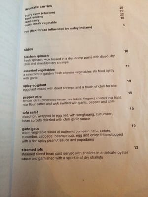 Menu photo 2 Blue Chillies Fitzroy, VIC