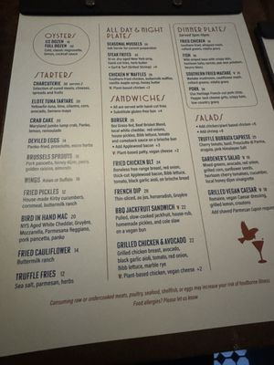 Menu photo 1 Bird in Hand New York, NY Menu photo 1 Bird in Hand New York, NY