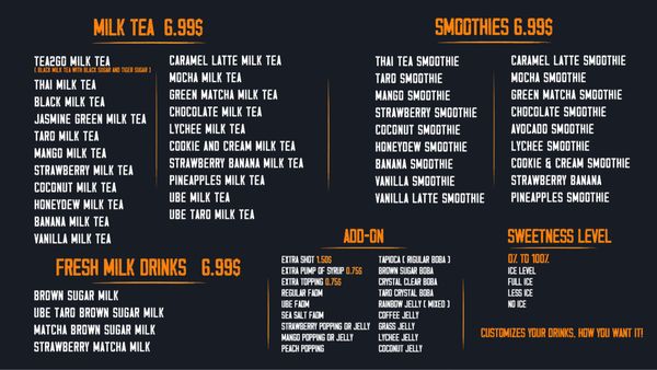 Menu photo 3 Tea2Go Murrieta, CA Menu photo 3 Tea2Go Murrieta, CA