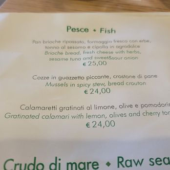 Casa e Bottega - Menu items - Gluten-Free Near Me - Positano, SA
