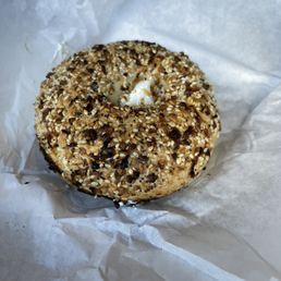 Everything bagel and cream cheese