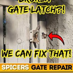 Spicers Gate Repair - Broken gate latch repair