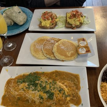 Sundance Kitchen And Cantina - Sunday Brunch Pre-COVID: Ranchero Wrap, Avocado Toast, Pancakes, and Huevos Rancheros - Salad Near Me - White Plains, New York Sundance Kitchen And Cantina - Sunday Brunch Pre-COVID: Ranchero Wrap, Avocado Toast, Pancakes, and Huevos Rancheros - Salad Near Me - White Plains, New York