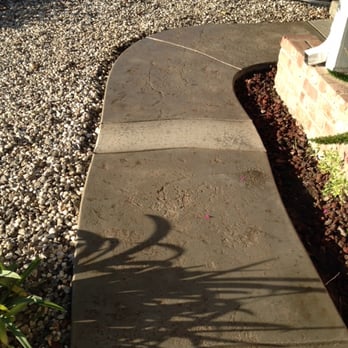 Future Landscape & Concrete - Walkway from driveway to our front door. - General Contractors Near Me