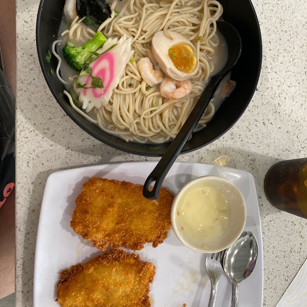 Noodle Master - Pasadena - Vegetarian Shrimp Tonkotsu Ramen & Crispy fried fish fillet - Chinese Near Me - Pasadena, Texas Noodle Master - Pasadena - Vegetarian Shrimp Tonkotsu Ramen & Crispy fried fish fillet - Chinese Near Me - Pasadena, Texas