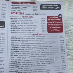 Brasserie de l'Etoile - La carte